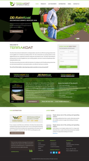 Web Design by Sbss for TerraKoat International | Design: #10674504