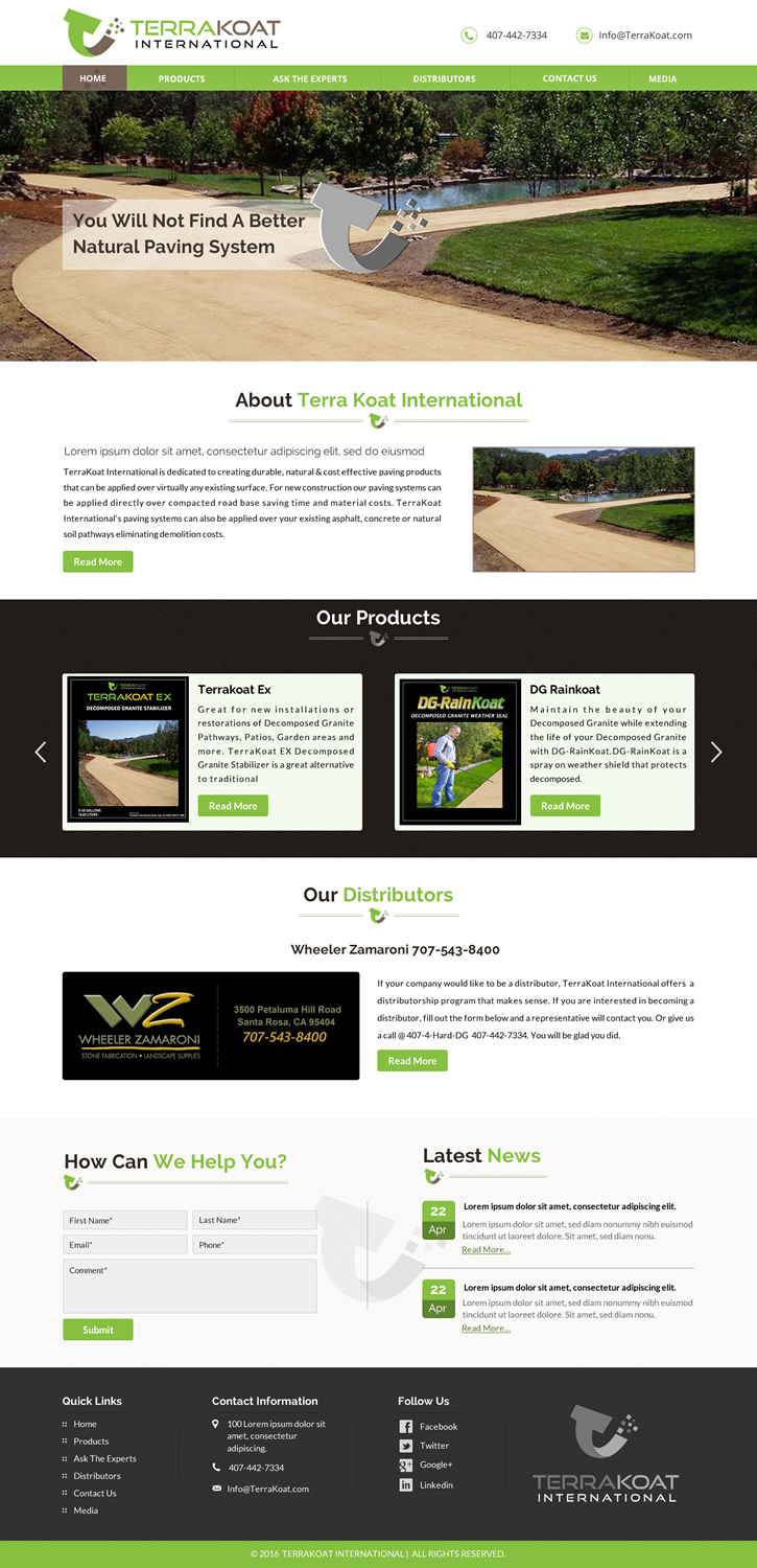 Web Design by Sbss for TerraKoat International | Design #10674505