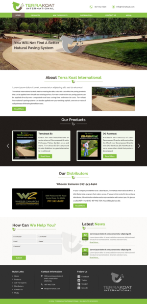 Web Design by Sbss for TerraKoat International | Design: #10674505