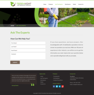 Web Design by Sbss for TerraKoat International | Design: #10907635