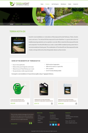 Web Design by Sbss for TerraKoat International | Design: #10907642