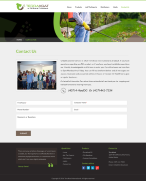 Web Design by Sbss for TerraKoat International | Design: #10907643
