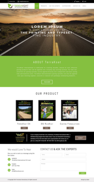 Web-Design von iLibart für TerraKoat International | Design #10681885