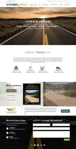 Web Design by iLibart for TerraKoat International | Design: #11131768