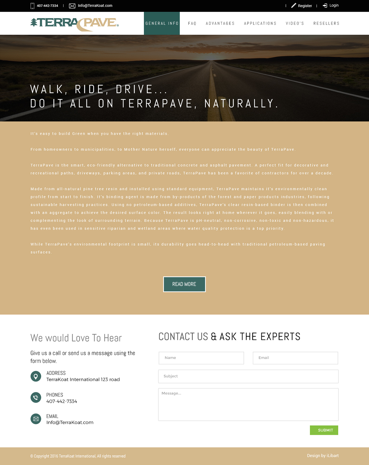 Web Design by iLibart for TerraKoat International | Design #11227983