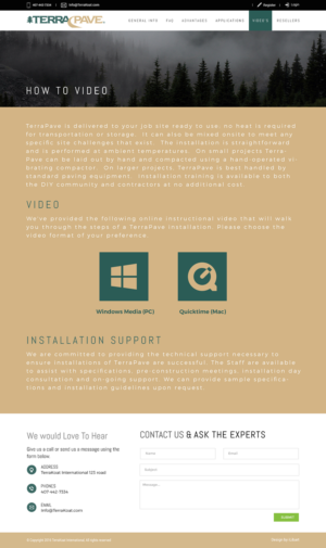 Web Design by iLibart for TerraKoat International | Design: #11227987