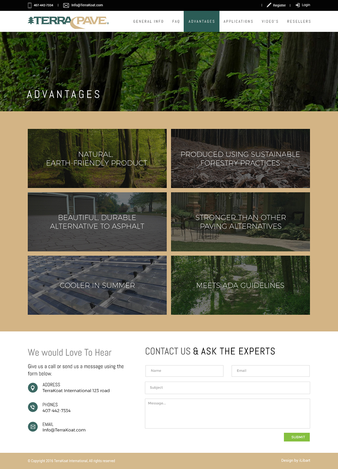 Web Design by iLibart for TerraKoat International | Design #11227990