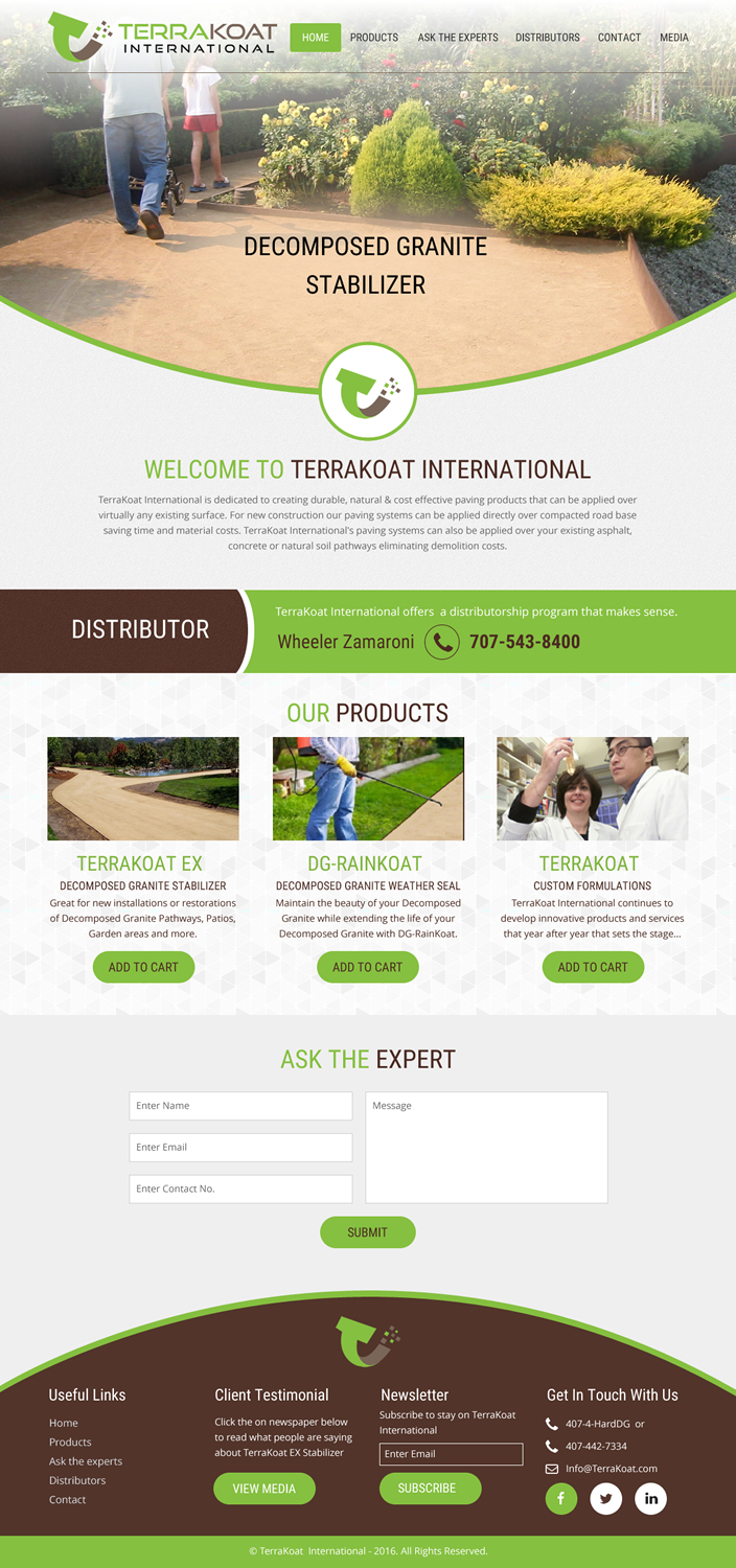 Web Design by rightway for TerraKoat International | Design #10676145
