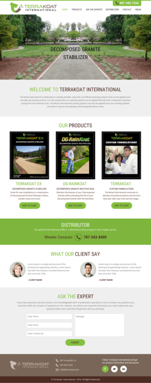 Web Design by rightway for TerraKoat International | Design: #10676146