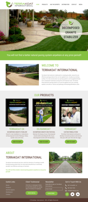 Web Design by rightway for TerraKoat International | Design: #10676150