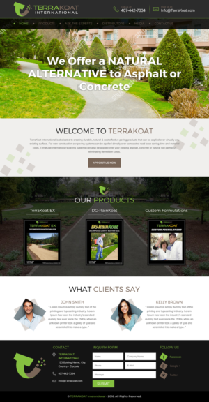 Web Design by rightway for TerraKoat International | Design: #10676154