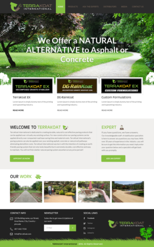 Web Design by rightway for TerraKoat International | Design: #10676162