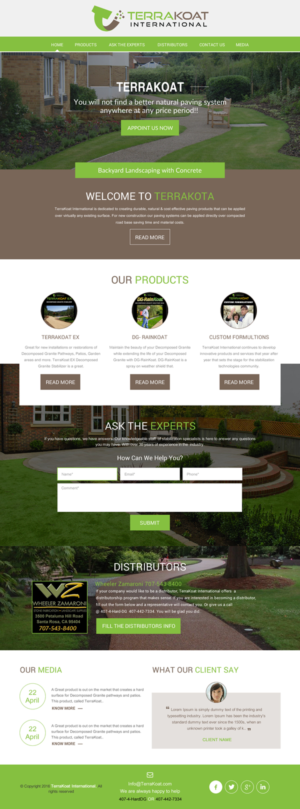 Web Design by rightway for TerraKoat International | Design: #10676164