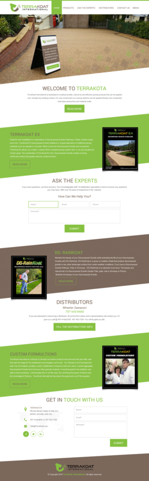 Web Design by rightway for TerraKoat International | Design: #10676167