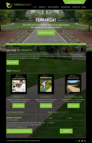 Web Design by rightway for TerraKoat International | Design: #10676180