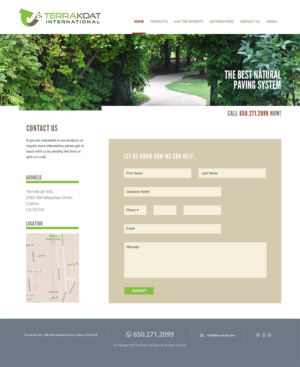 Web Design by arunk for TerraKoat International | Design: #10750807