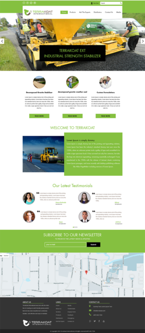 Web Design by Xclusive Designers for TerraKoat International | Design: #10681695