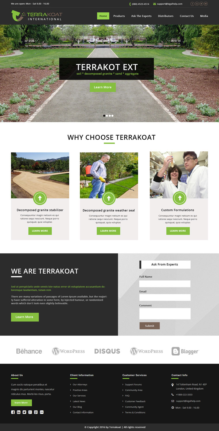 Diseño Web por Xclusive Designers para TerraKoat International | Diseño #10697606