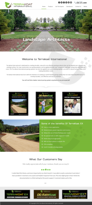 Web Design by Xclusive Designers for TerraKoat International | Design: #10732171