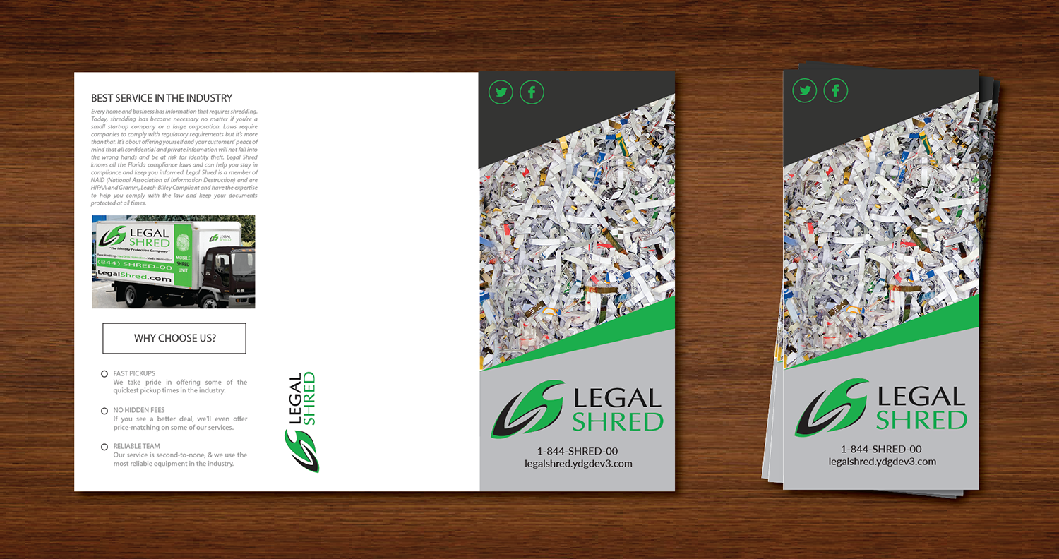 Flyer Design by Alexandar for Legal Shred | Design #10702396