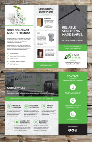Flyer Design by Cloud 10 for Legal Shred | Design: #10674552