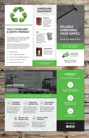 Flyer Design by Cloud 10 for Legal Shred | Design: #10702128