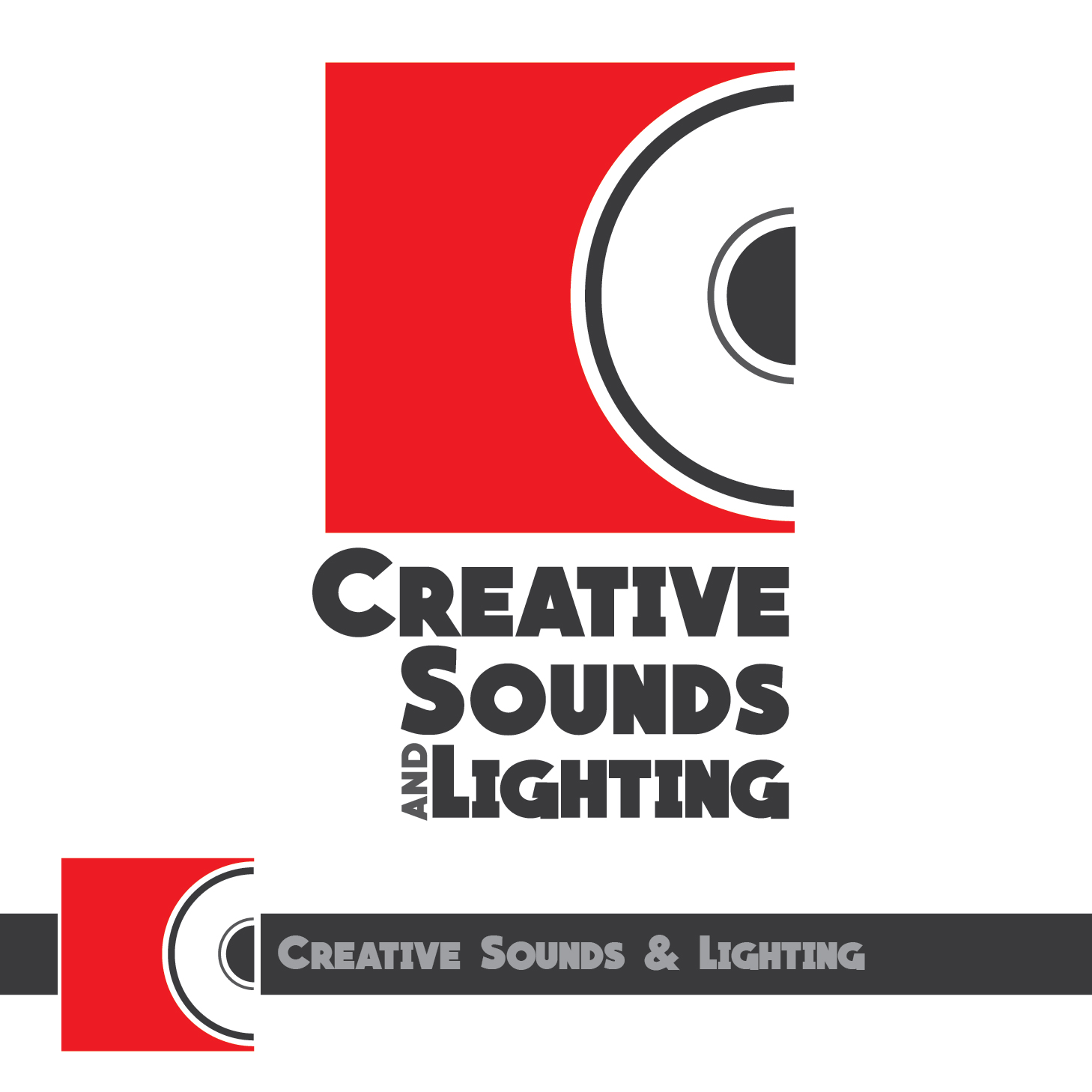 Logo Design by dcruzcreative advertising for Creative Sound and Lighting | Design #10733000