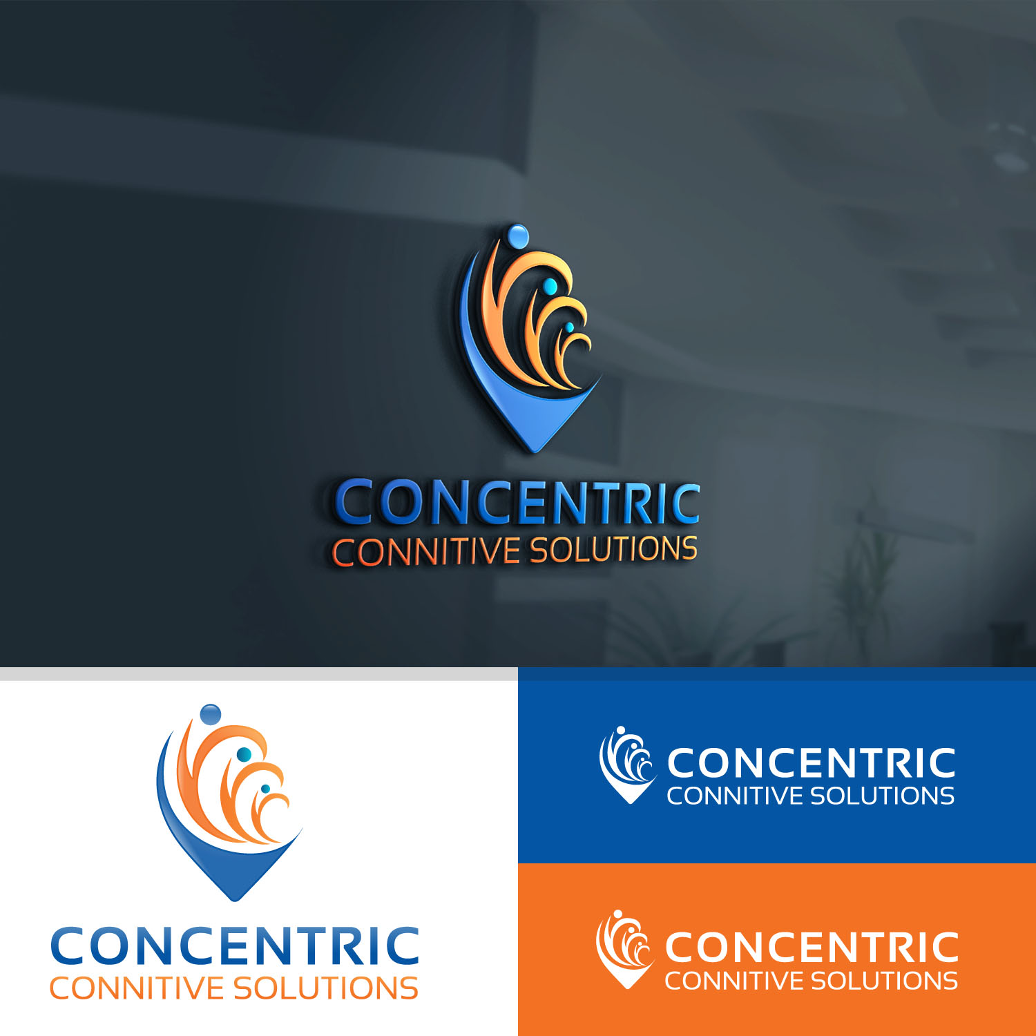 Logo Design by sokolimopapat for Concentric Cognitive Solutions | Design #10697958