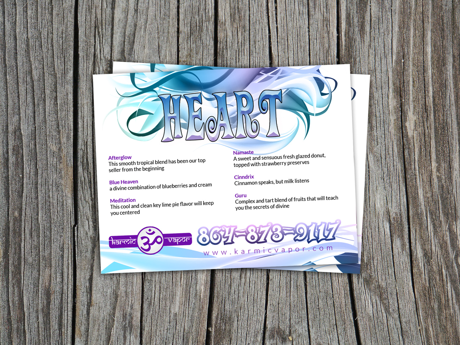 Diseño de Postal por Priyo Subarkah para Karmic Vapor | Diseño #10677882