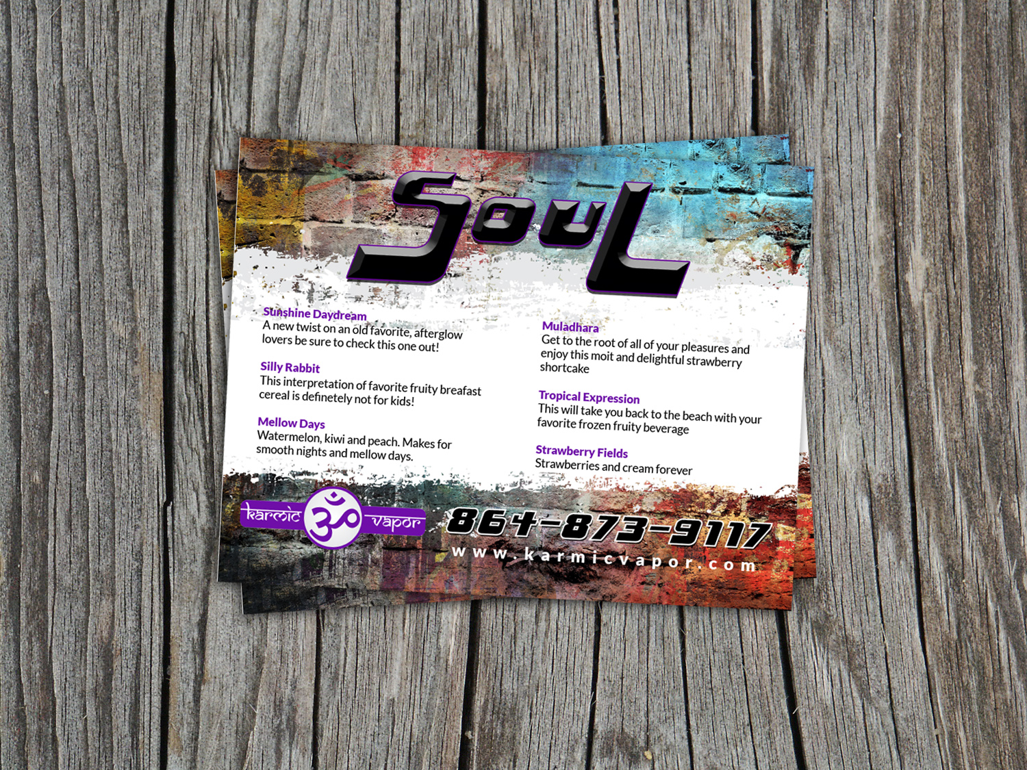 Diseño de Postal por Priyo Subarkah para Karmic Vapor | Diseño #10677883