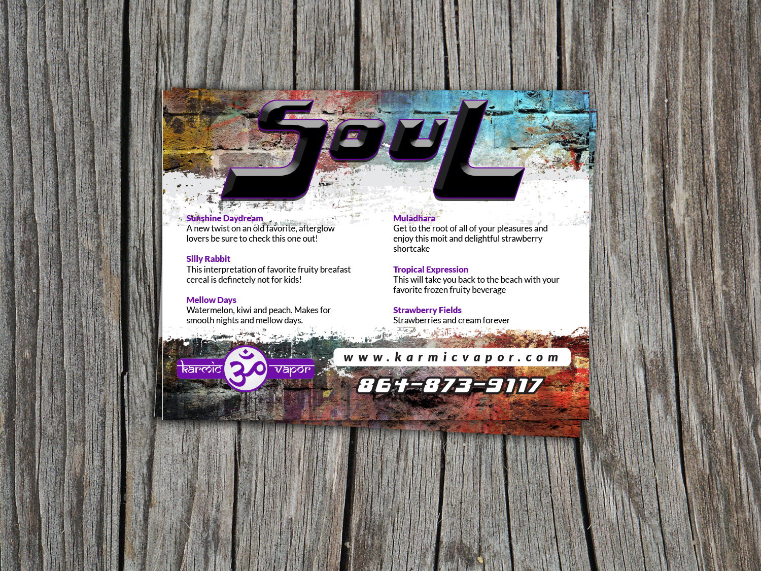 Diseño de Postal por Priyo Subarkah para Karmic Vapor | Diseño: #10693562