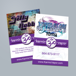 Diseño de Postal por SL Designer para Karmic Vapor | Diseño: #10691043