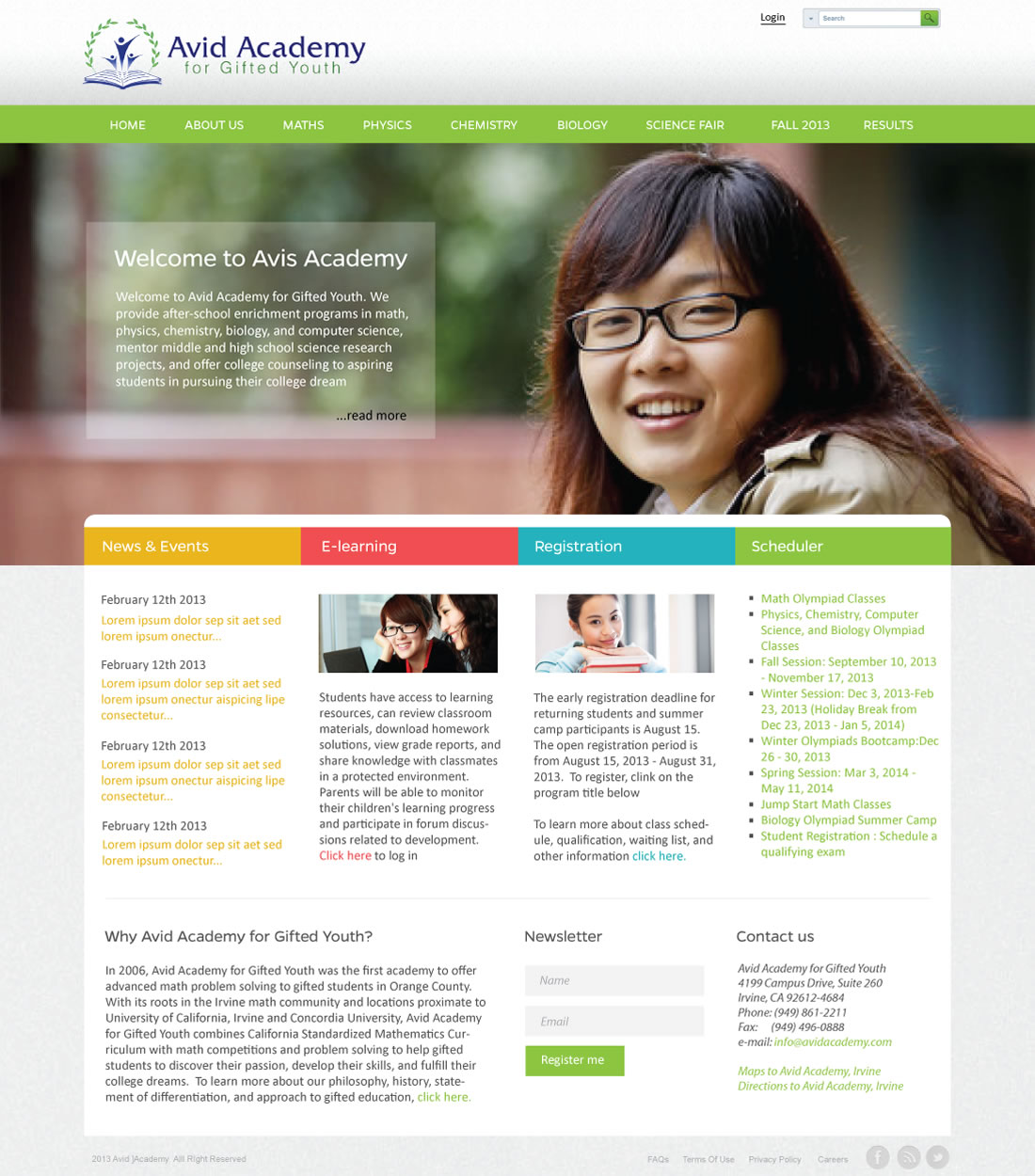 Web-Design von Intricate für Ardent Academy for Gifted Youth | Design #2272269