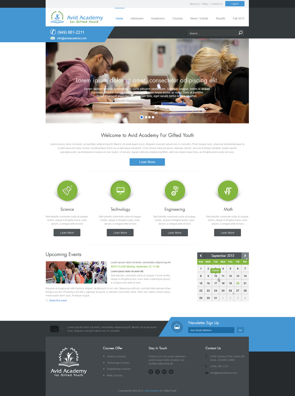 Web Design by Desire Design Solutions for Ardent Academy for Gifted Youth | Design: #2250613