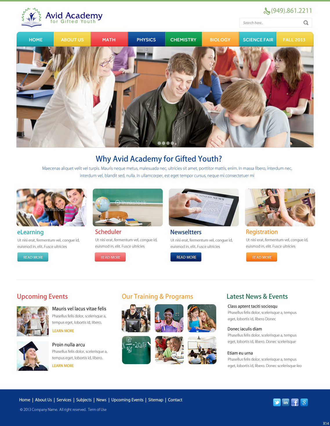 Web Design by pb for Ardent Academy for Gifted Youth | Design #2235035