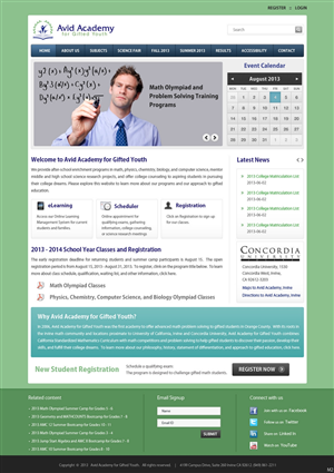 Web Design by pb for Ardent Academy for Gifted Youth | Design: #2235036