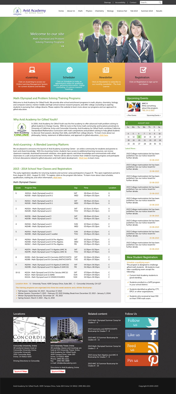 Web Design by UniqueDesignz for Ardent Academy for Gifted Youth | Design #2265966