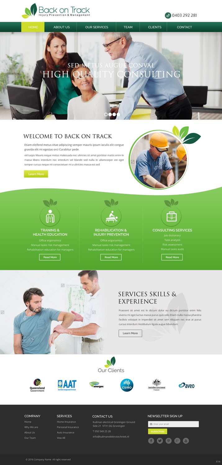 Web Design by pb for this project | Design #10698477
