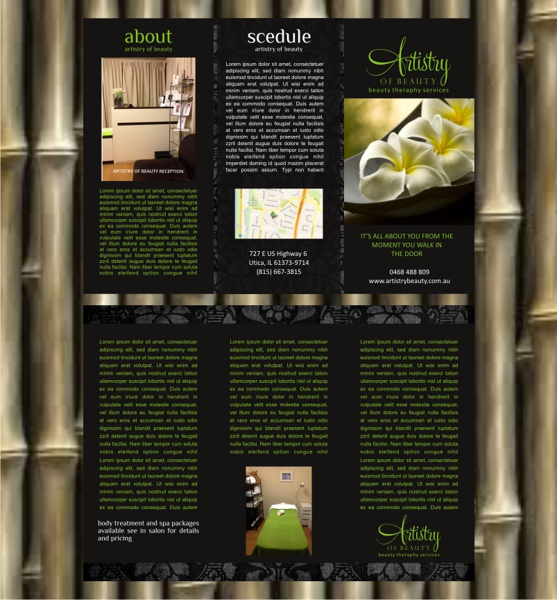 Brochure Design by RINIDEH for Artistry of Beauty | Design #2241228