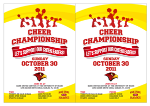 Cheerleading  | Flyer-Design von Atvento Graphics