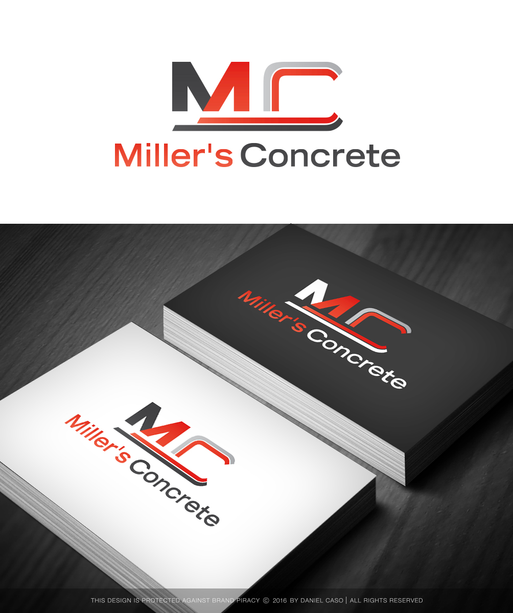 Logo Design by Daniel Caso Design for Miller's Concrete Ltd. | Design #10676833
