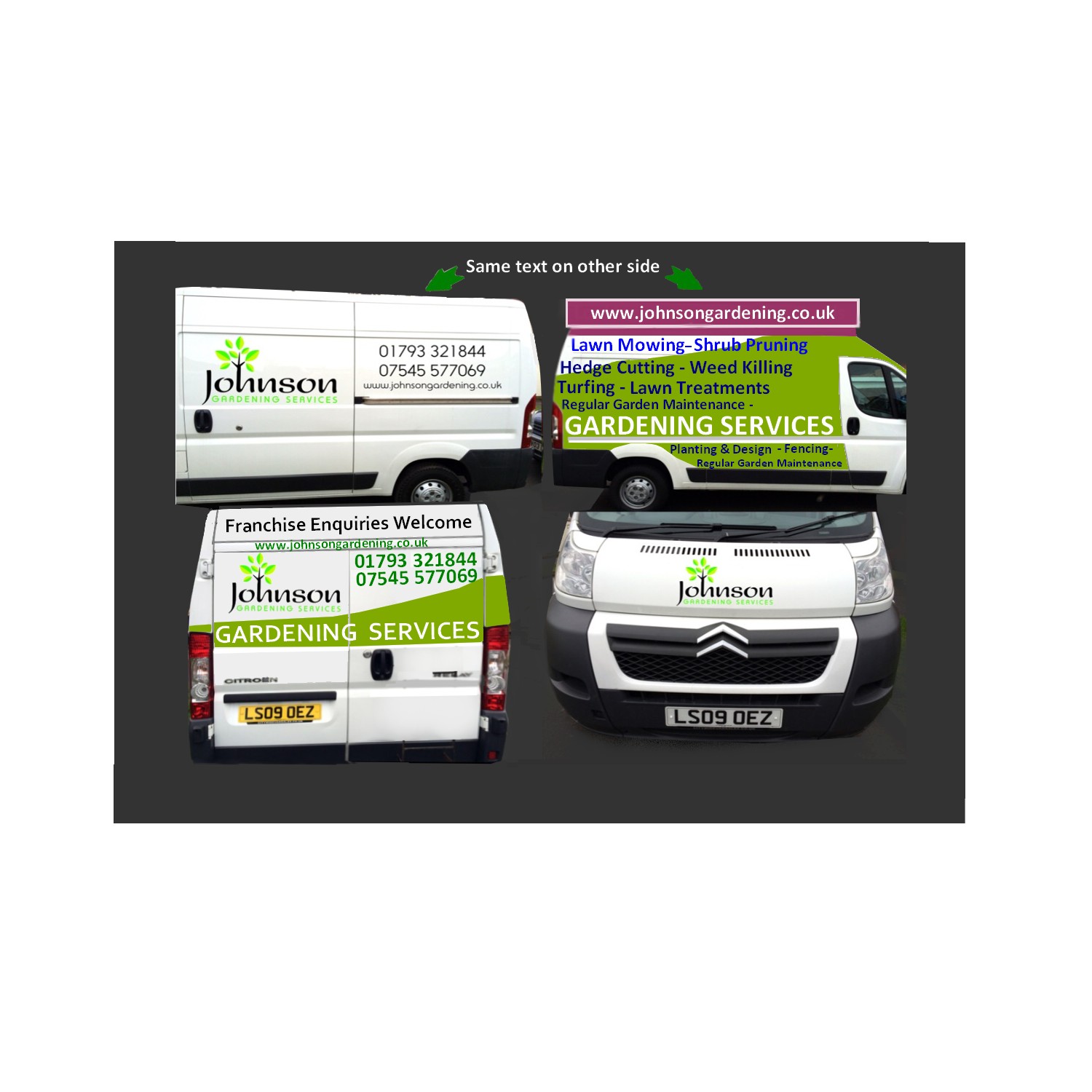 Signage Design by designerone for Johnson Gardening Services | Design #10761480