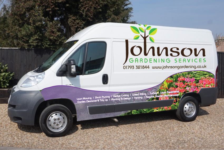 Signage Design by Cyan Designs for Johnson Gardening Services | Design #10682458