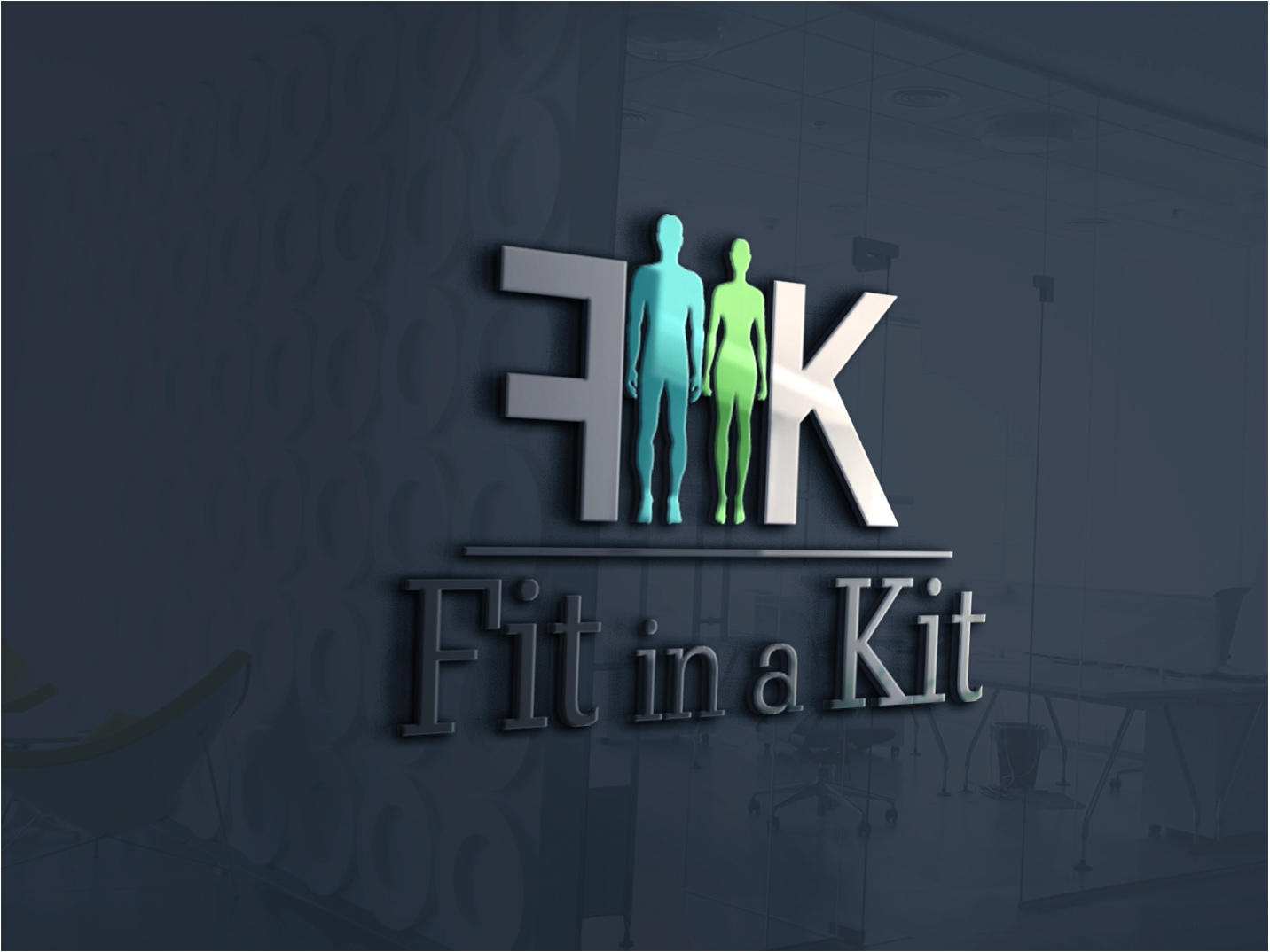 Logo Design by emaxlk for Fit in a Kit | Design #10694417