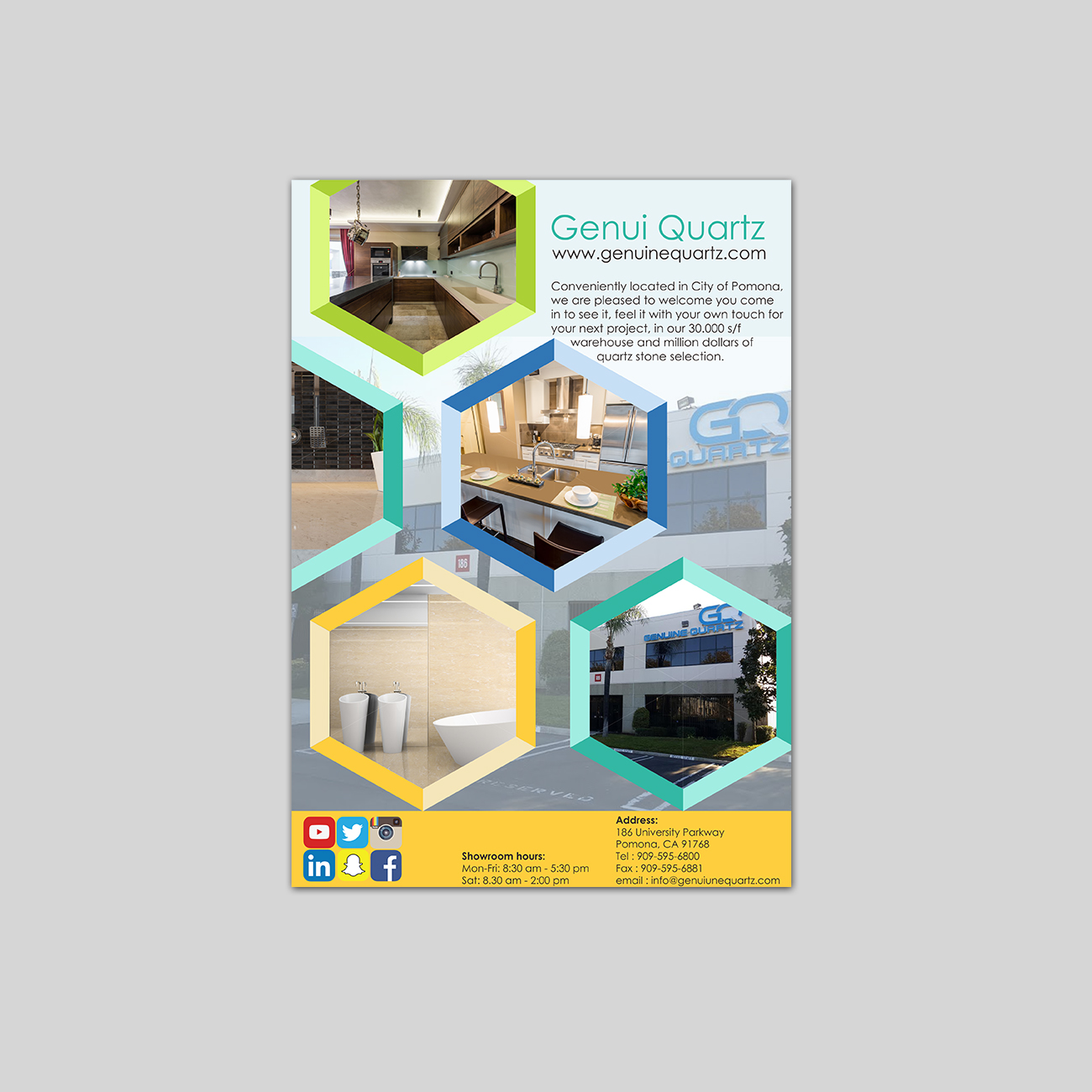 Flyer Design by Waroqun for Genuine Quartz | Design #10704278