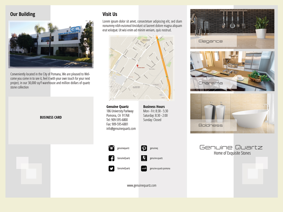 Diseño de Flyer por LeonFX para Genuine Quartz | Diseño #10695503