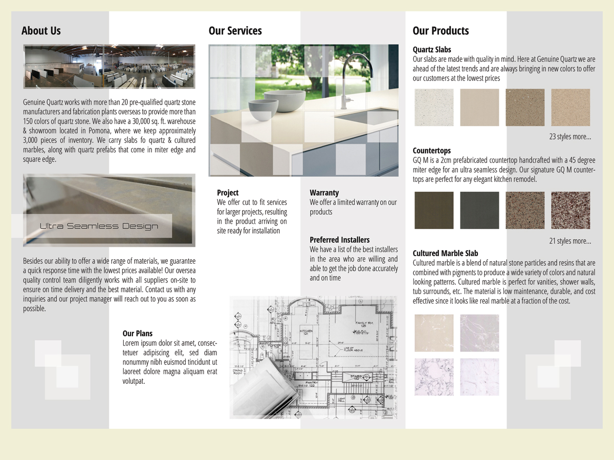 Flyer Design by LeonFX for Genuine Quartz | Design: #10703748