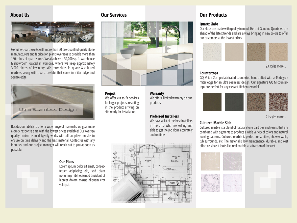 Diseño de Flyer por LeonFX para Genuine Quartz | Diseño #10705460