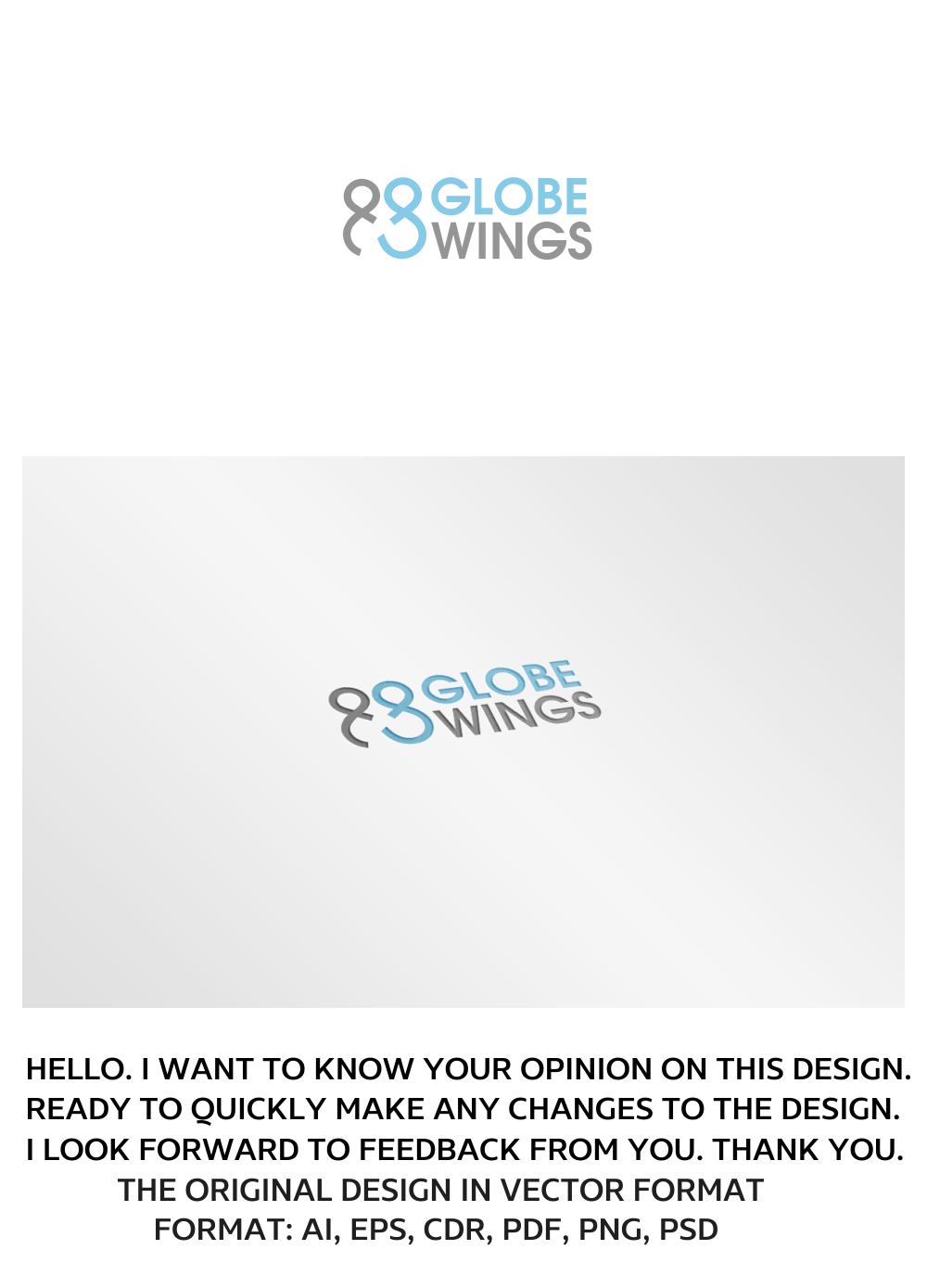 Logo Design by artsterdam for Globe & Wings | Design #10683139