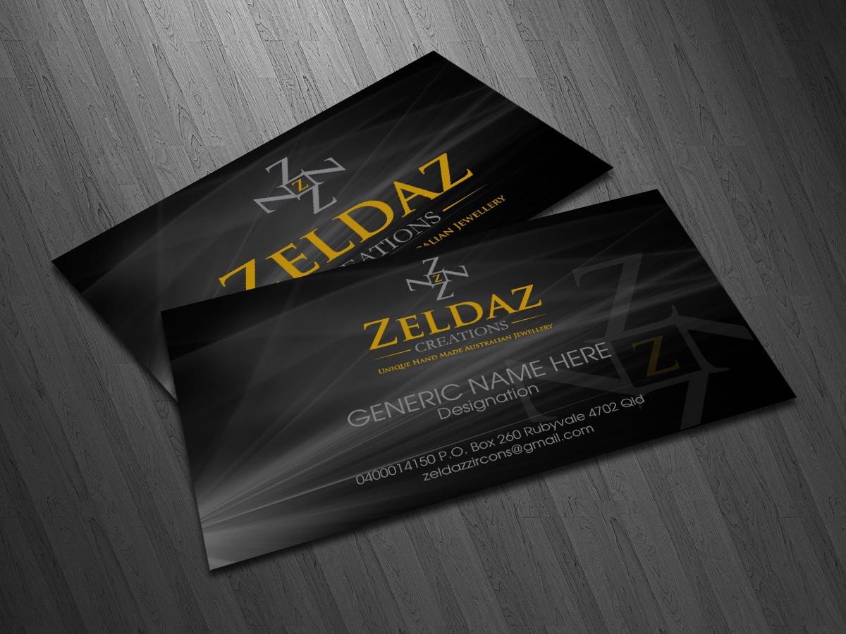 Visitenkarten-Design von design supplier für Zeldaz Pty Ltd | Design #2268333